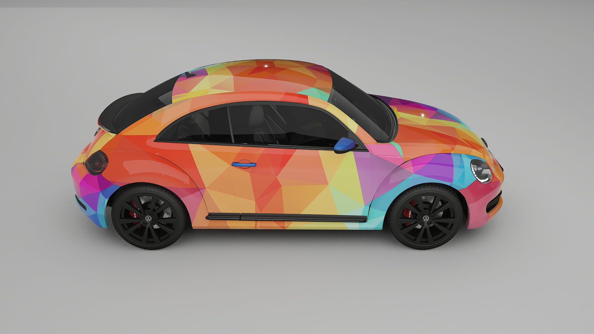 VW Beetle A5 prefacelift pre-LCI VECTOR WIBE Designed Wrap PPF Kit – Printable Polyurethane Film