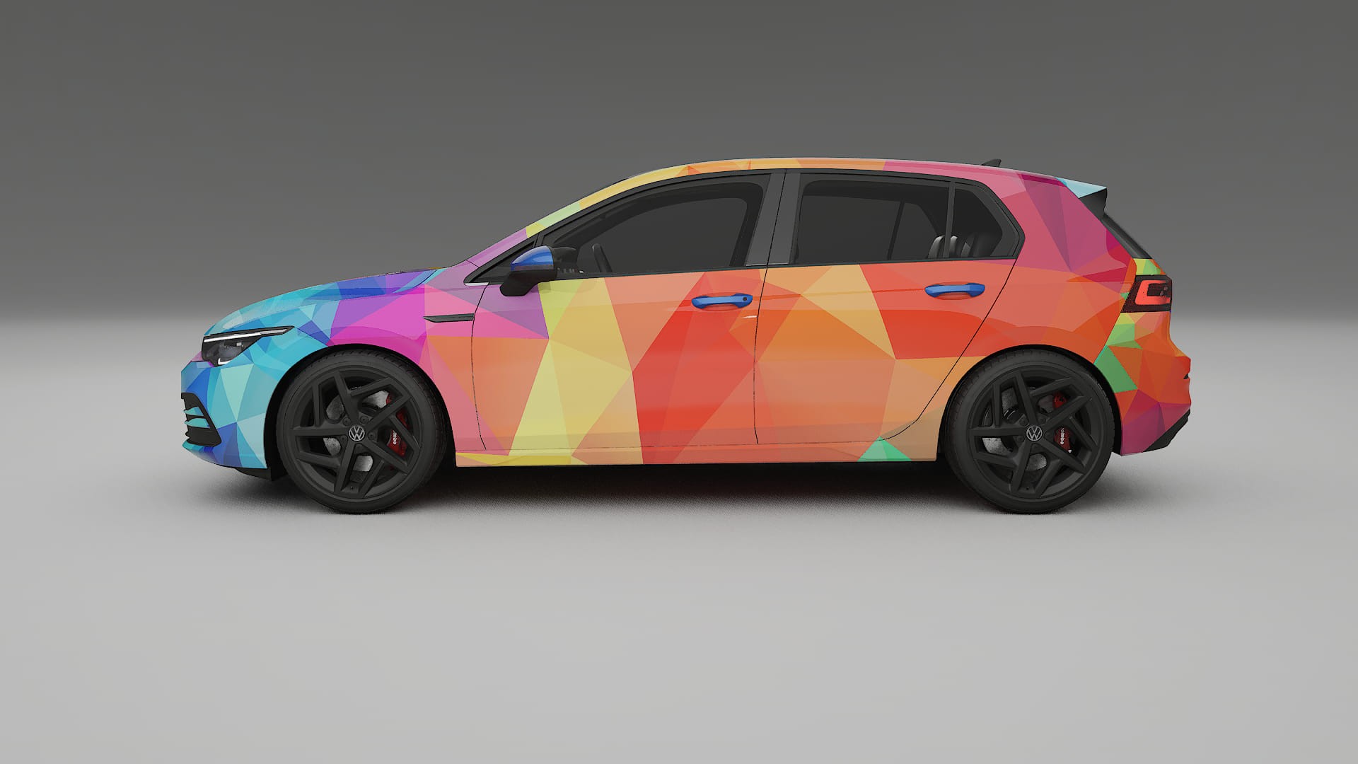 VW Golf Mk8 VECTOR WIBE Designed Wrap PPF Kit – Printable Polyurethane Film