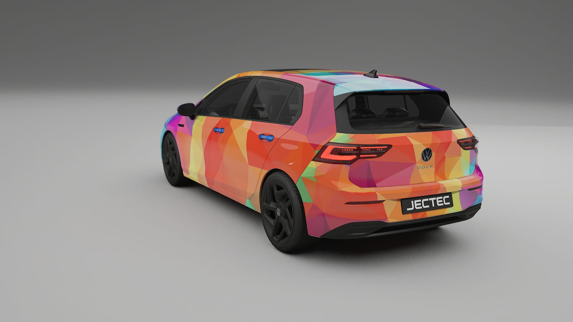 VW Golf Mk8 VECTOR WIBE Designed Wrap PPF Kit – Printable Polyurethane Film