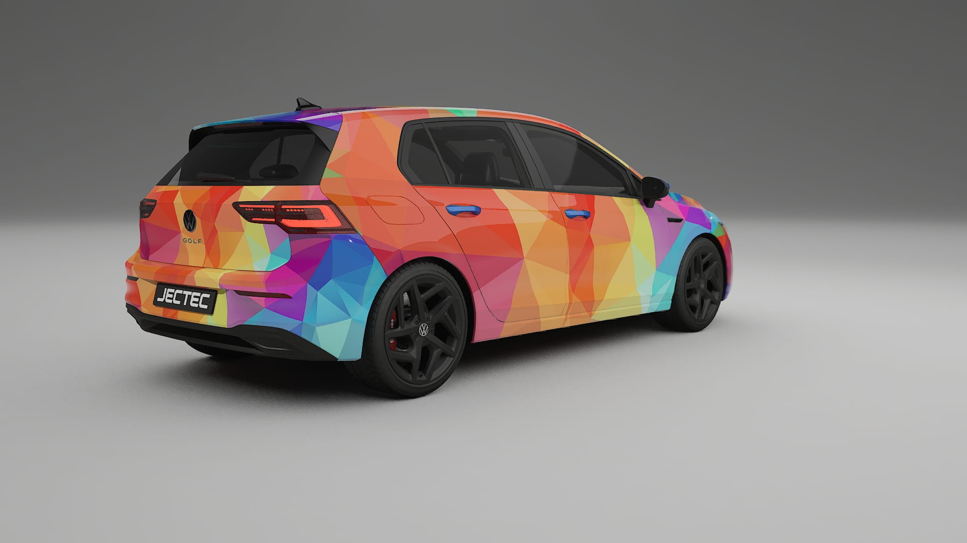VW Golf Mk8 VECTOR WIBE Designed Wrap PPF Kit – Printable Polyurethane Film