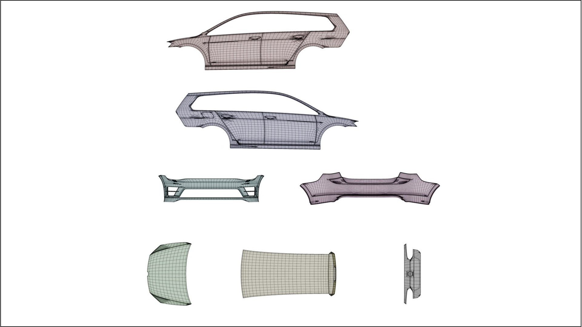 VW Golf Variant Mk7 VECTOR WIBE Designed Wrap PPF Kit – Printable Polyurethane Film