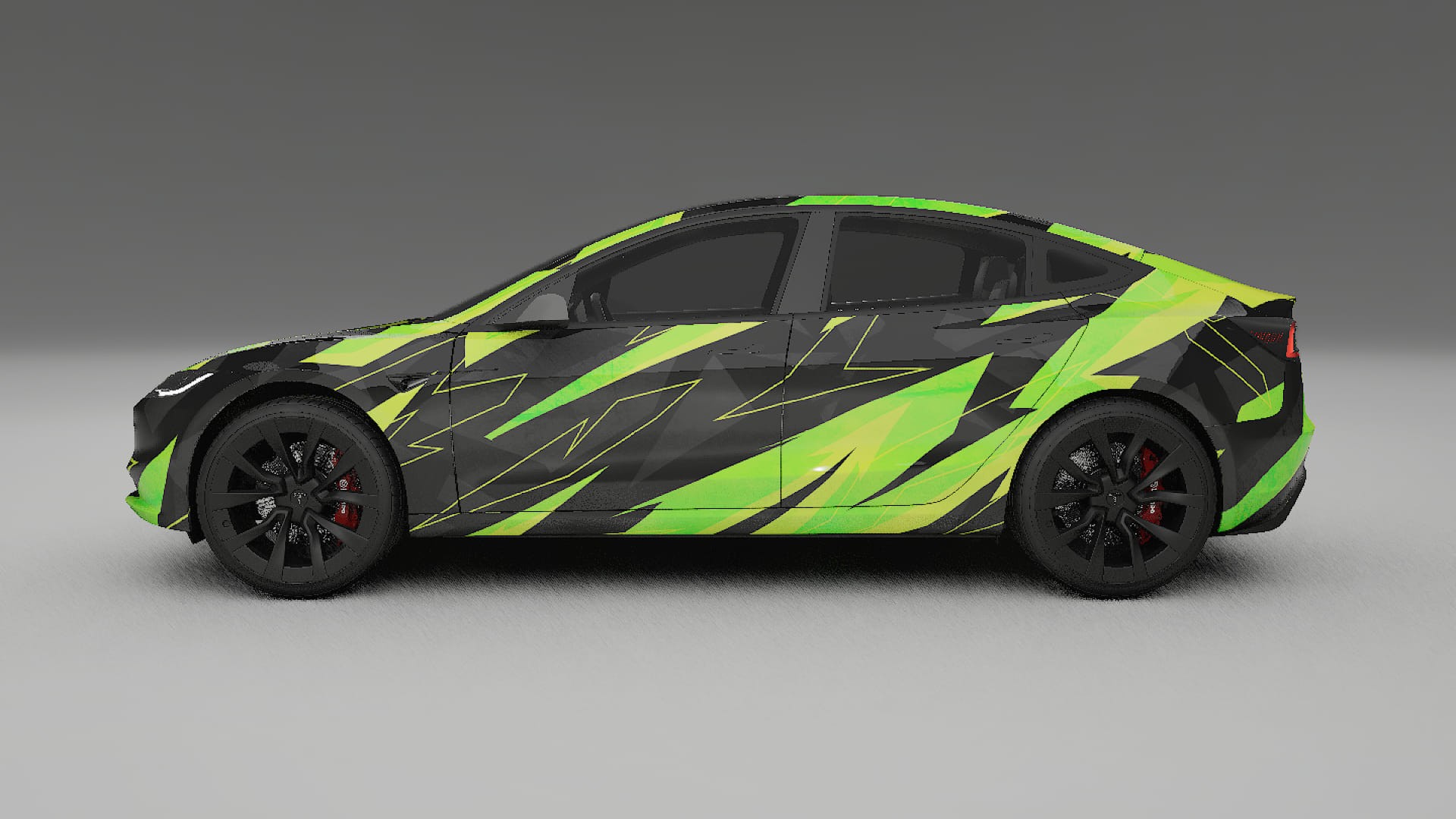 Tesla Model 3 Highland NINJA TURTLES Designed Wrap PPF Kit – Printable Polyurethane Film