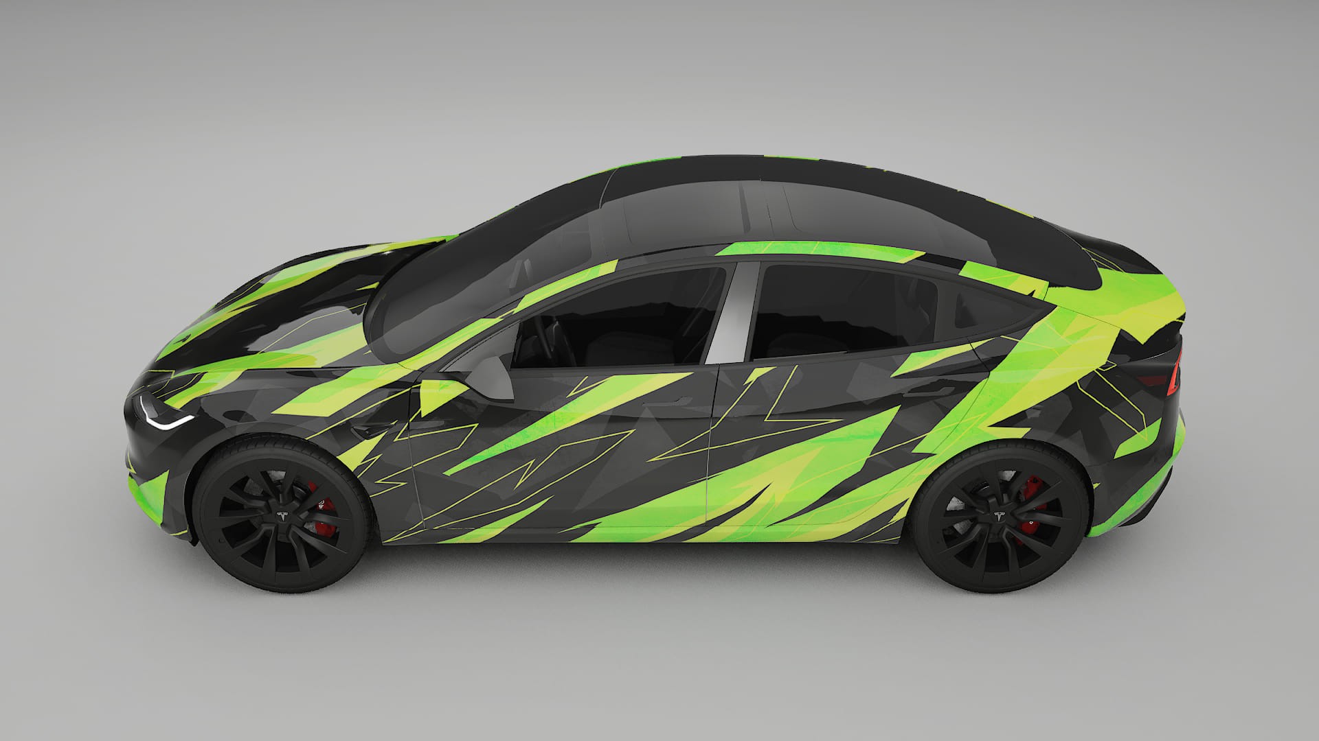 Tesla Model 3 Highland NINJA TURTLES Designed Wrap PPF Kit – Printable Polyurethane Film