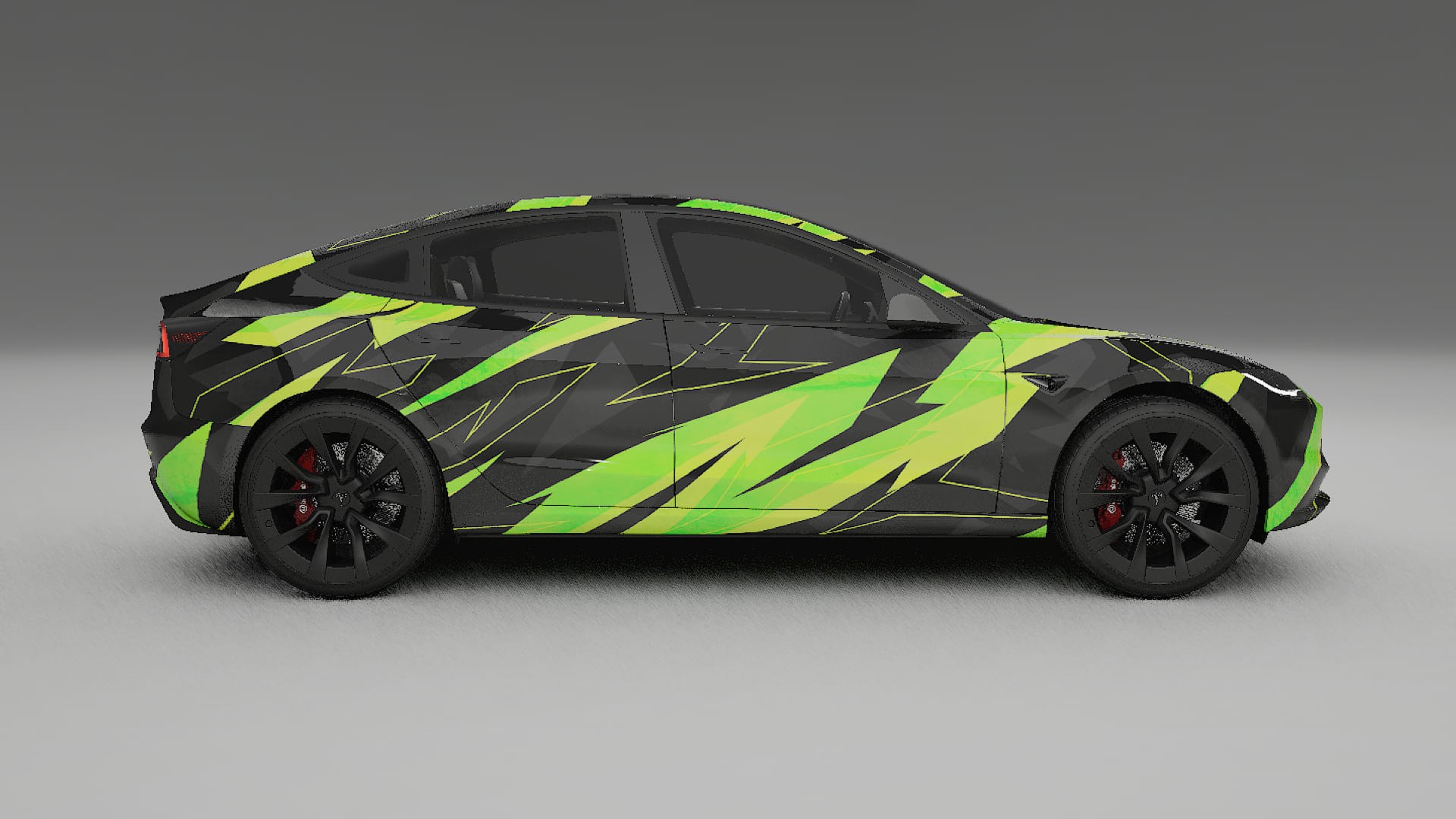 Tesla Model 3 Highland NINJA TURTLES Designed Wrap PPF Kit – Printable Polyurethane Film