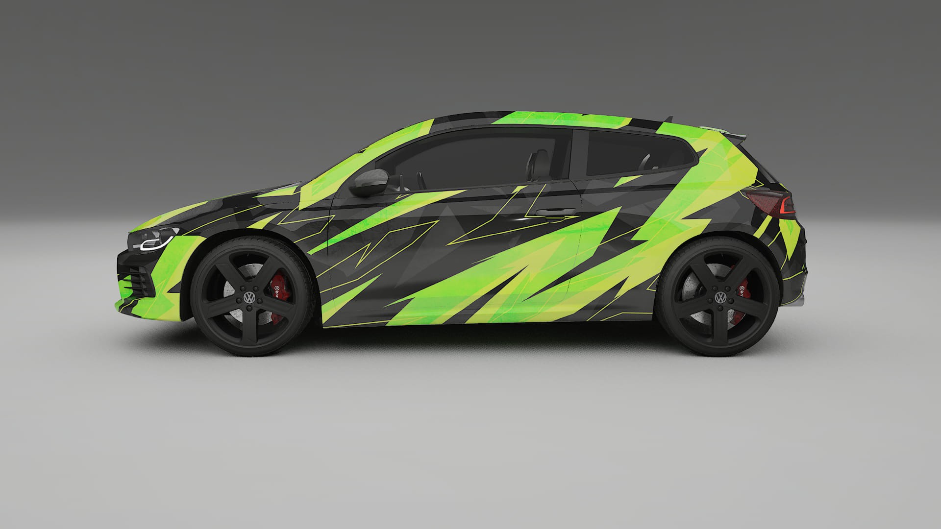 VW Scirocco R III NINJA TURTLES Designed Wrap PPF Kit – Printable Polyurethane Film