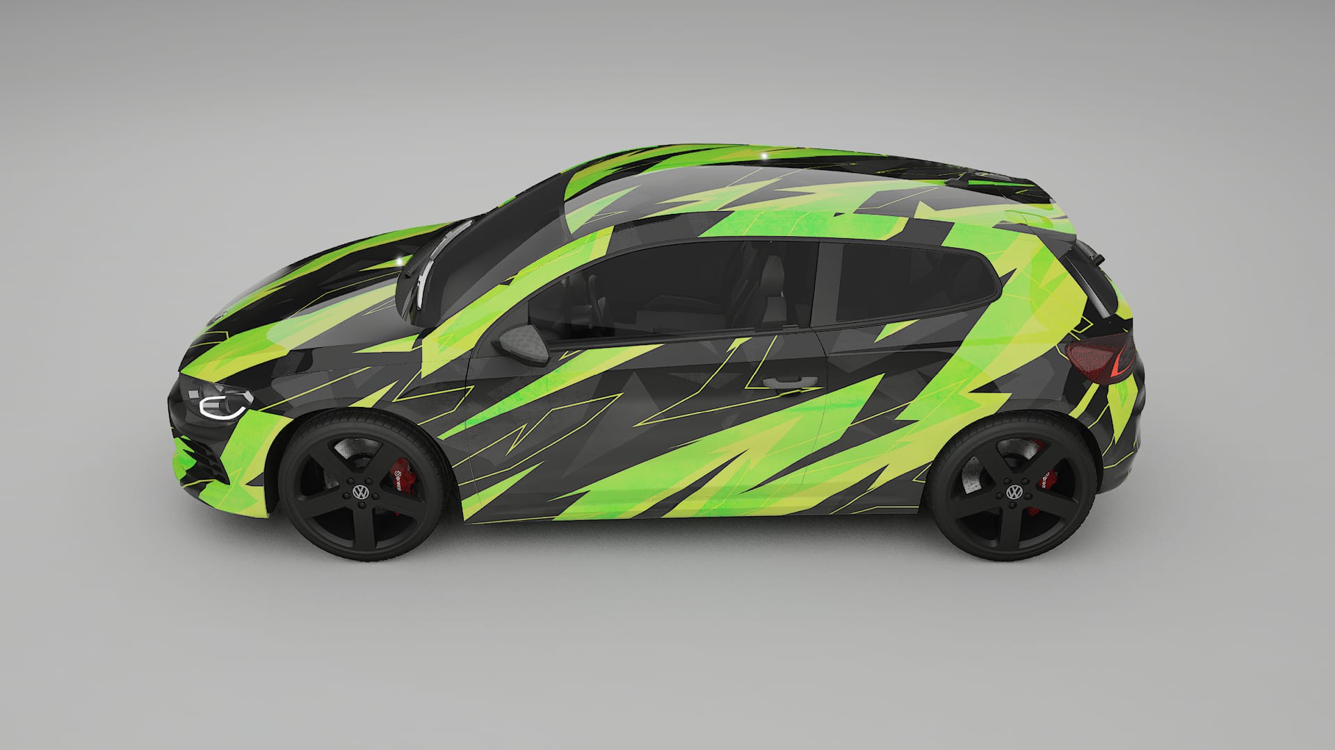 VW Scirocco R III NINJA TURTLES Designed Wrap PPF Kit – Printable Polyurethane Film