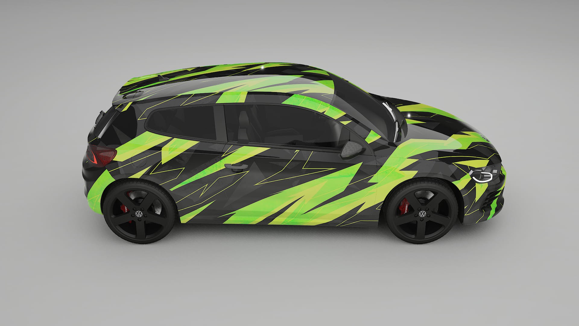 VW Scirocco R III NINJA TURTLES Designed Wrap PPF Kit – Printable Polyurethane Film
