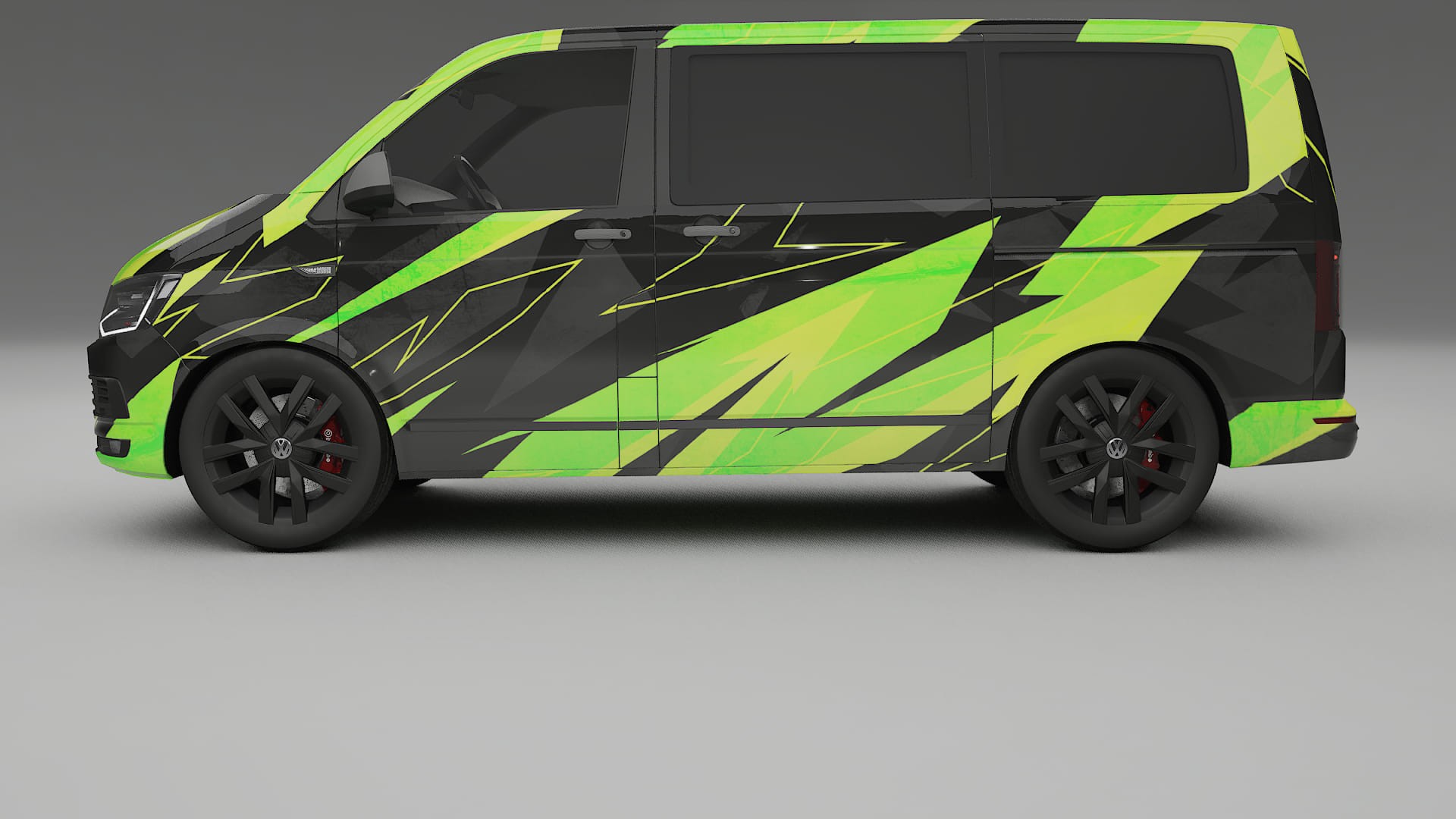 VW Transporter T6 Multivan NINJA TURTLES Designed Wrap PPF Kit – Printable Polyurethane Film