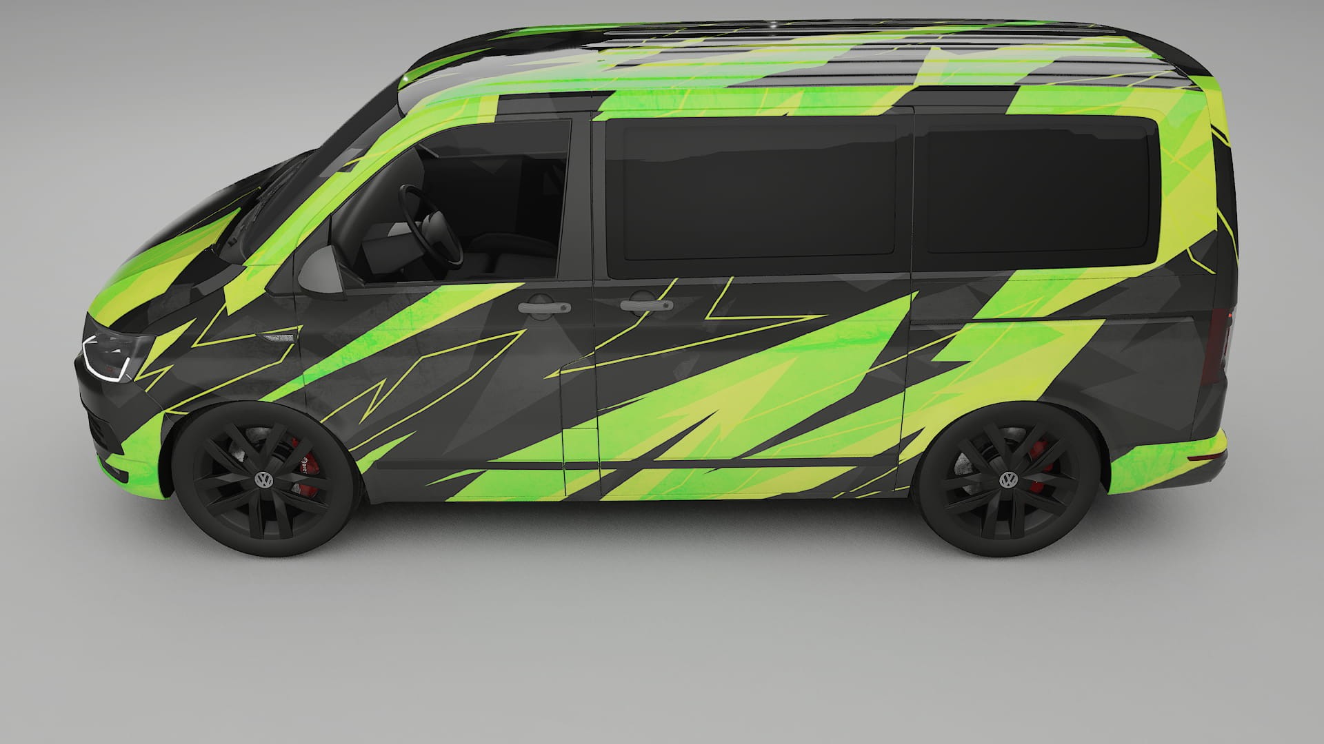 VW Transporter T6 Multivan NINJA TURTLES Designed Wrap PPF Kit – Printable Polyurethane Film