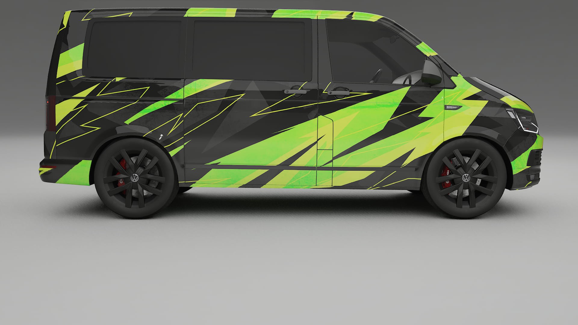 VW Transporter T6 Multivan NINJA TURTLES Designed Wrap PPF Kit – Printable Polyurethane Film