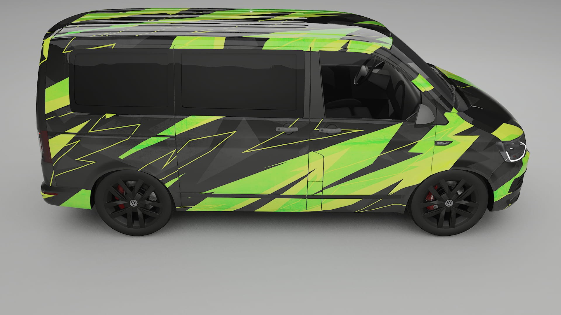 VW Transporter T6 Multivan NINJA TURTLES Designed Wrap PPF Kit – Printable Polyurethane Film