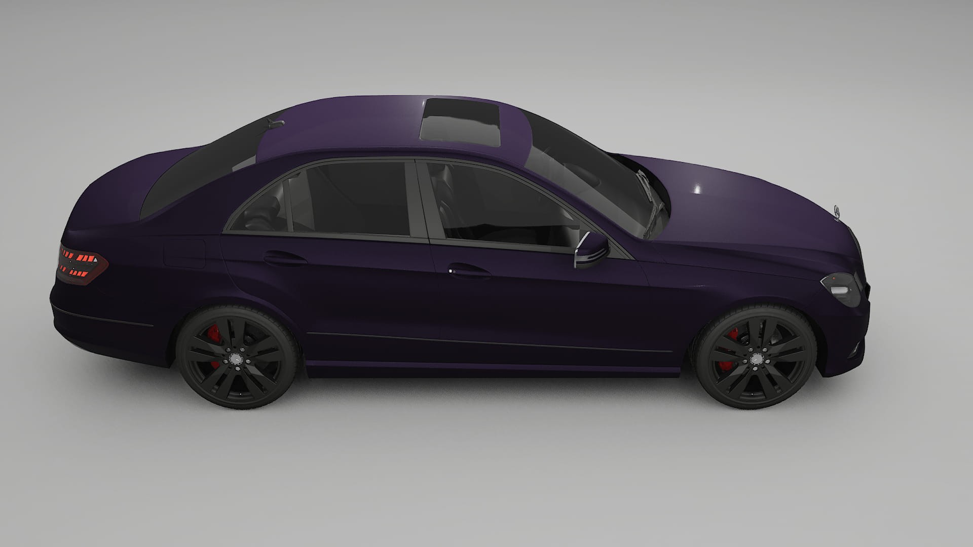 Mercedes E-Class Sedan W212 Prefacelift pre-LCI TPU Paint Protection Film | VIOLET Color Change PPF Full Pre-Cut Kit