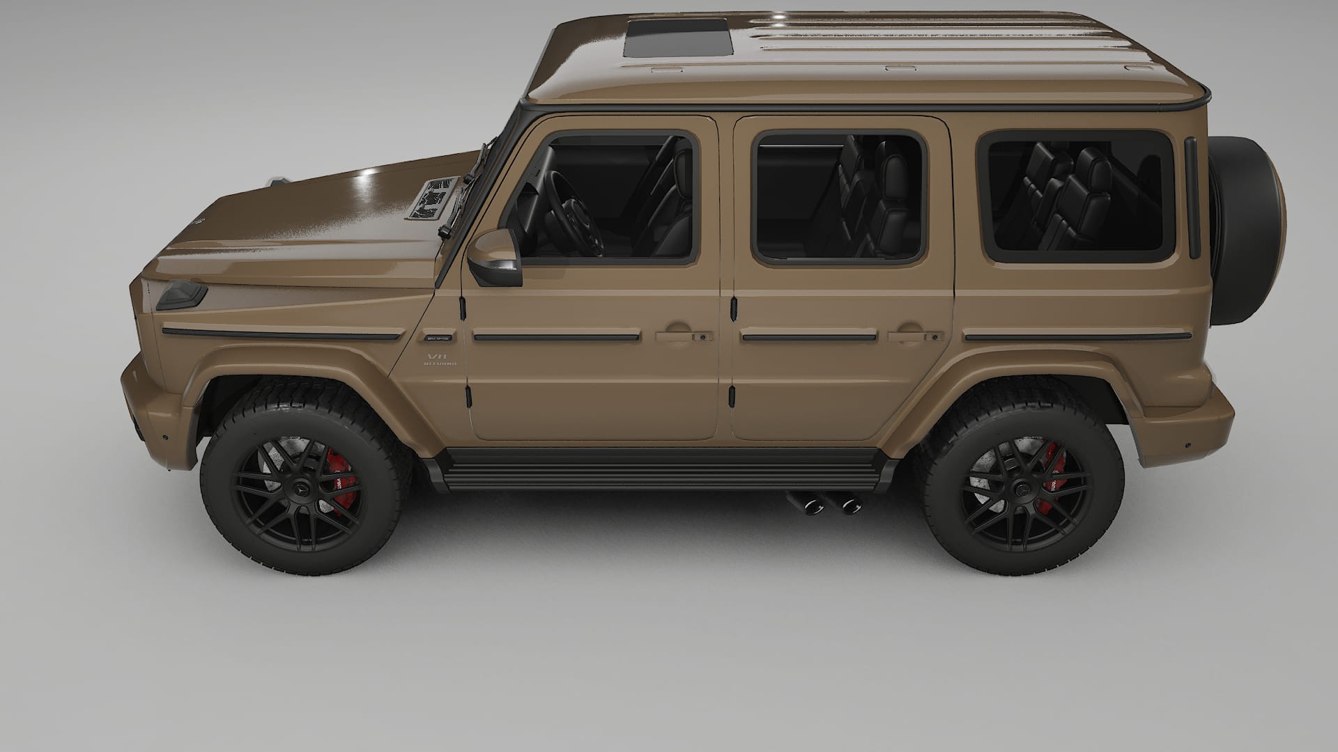 Mercedes G63 AMG W463A TPU Paint Protection Film | SAHARA Color Change PPF Full Pre-Cut Kit