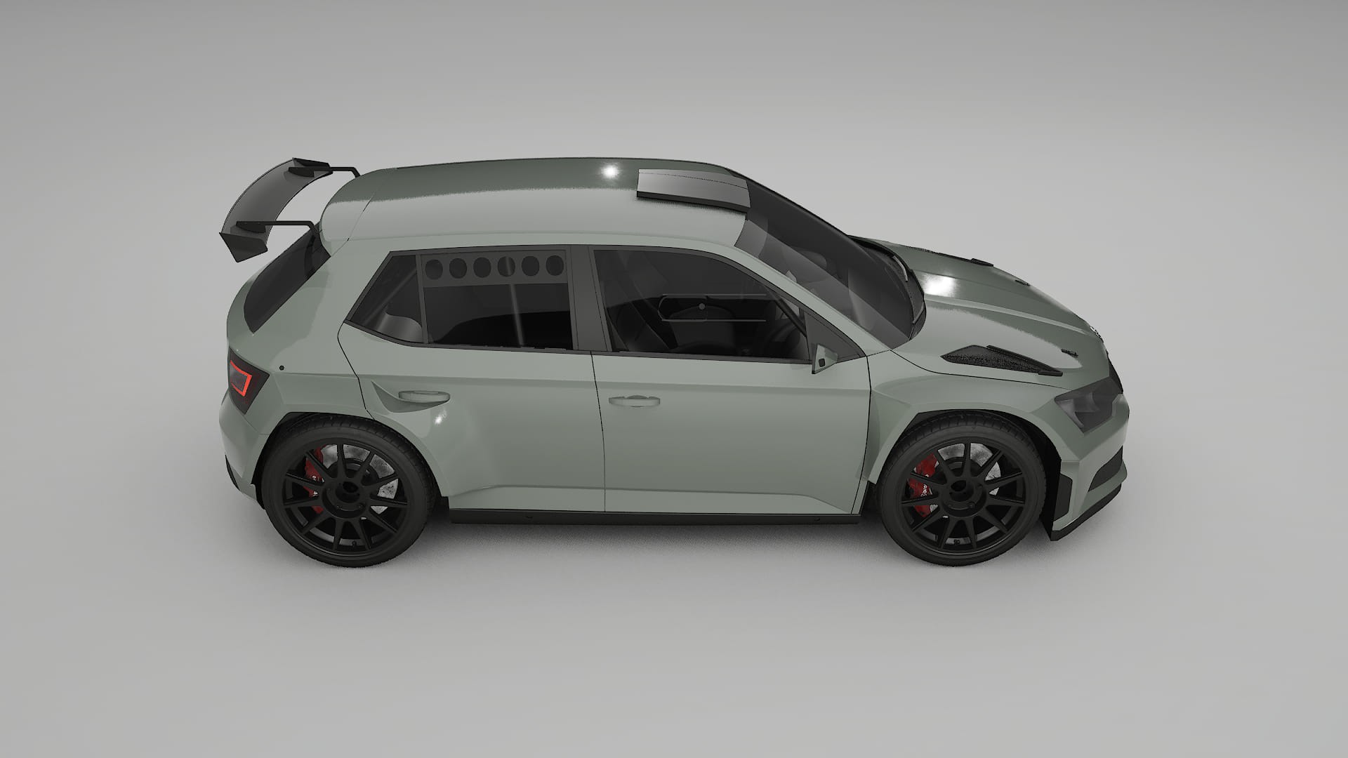 Škoda Fabia R5 6V TPU Paint Protection Film | SLATE Color Change PPF Full Pre-Cut Kit