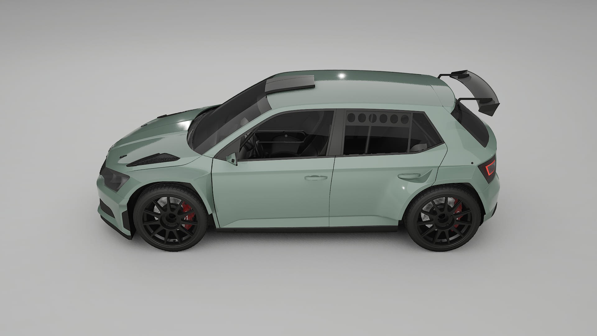 Škoda Fabia R5 6V TPU Paint Protection Film | CINDER Color Change PPF Full Pre-Cut Kit