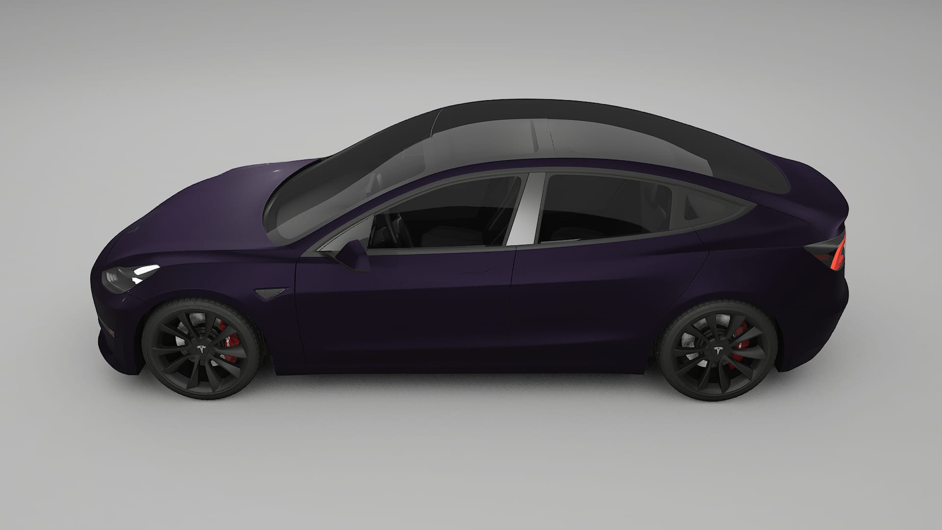 Tesla Model3 TPU Paint Protection Film | VIOLET Color Change PPF Full Pre-Cut Kit