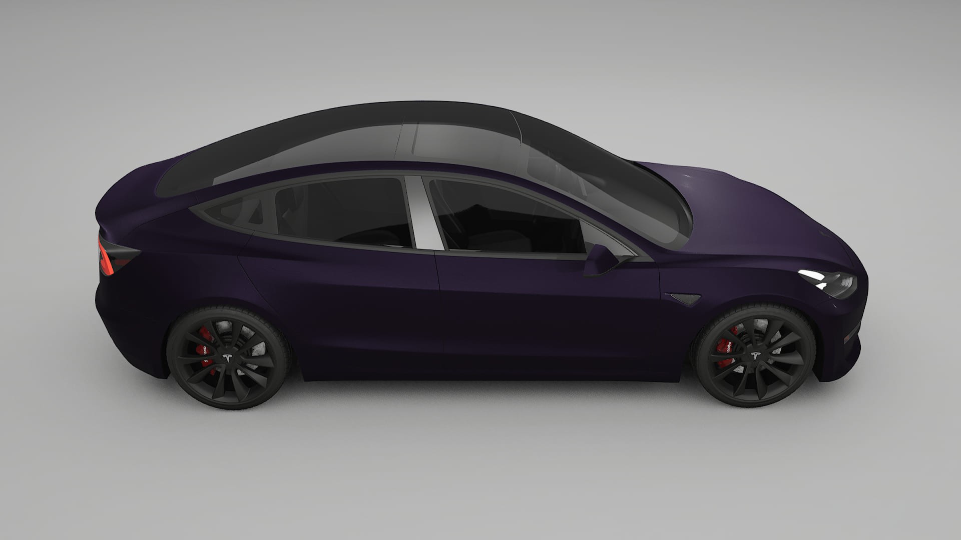 Tesla Model3 TPU Paint Protection Film | VIOLET Color Change PPF Full Pre-Cut Kit