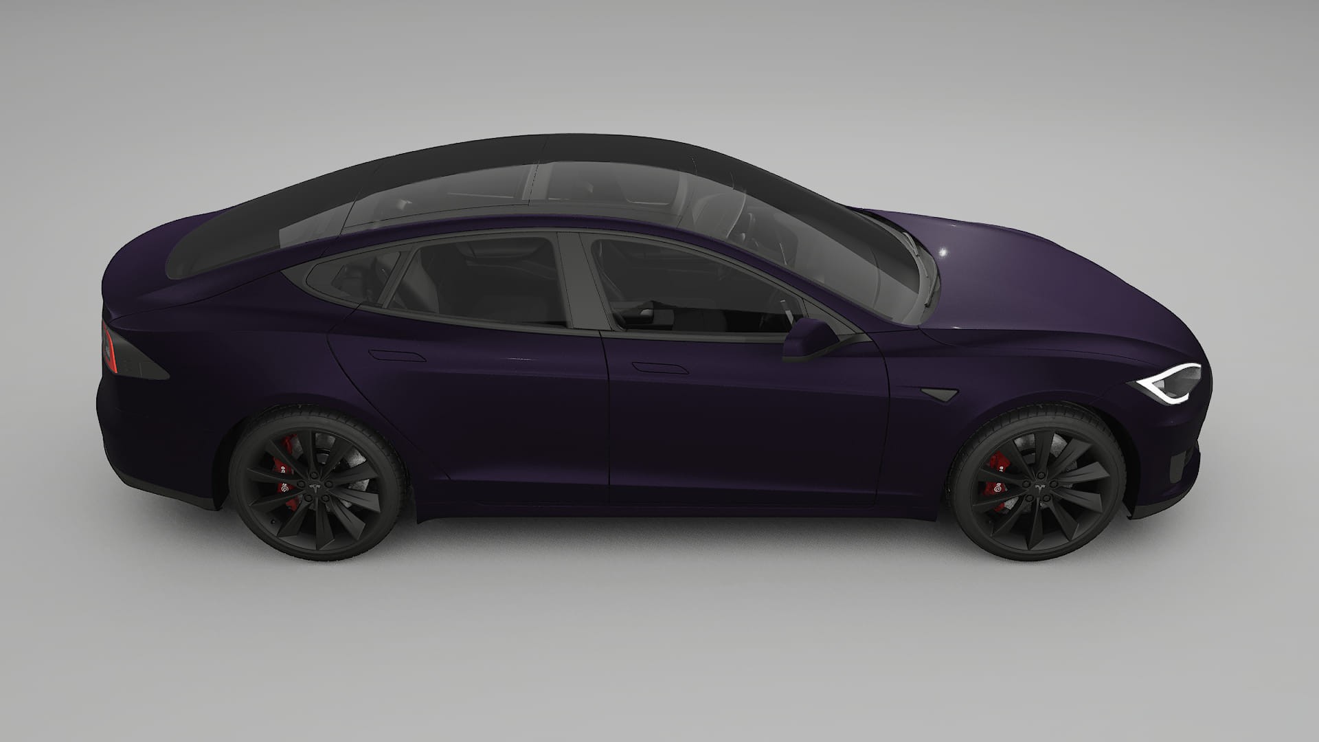 Tesla Model-S TPU Paint Protection Film | VIOLET Color Change PPF Full Pre-Cut Kit