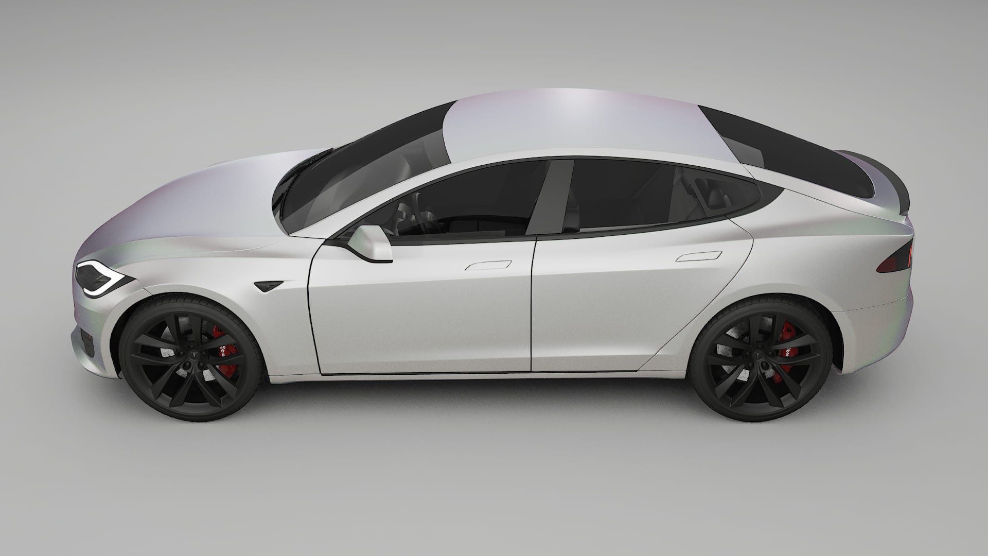 Tesla Model-S Refresh TPU Paint Protection Film | NEBULA Color Change PPF Full Pre-Cut Kit