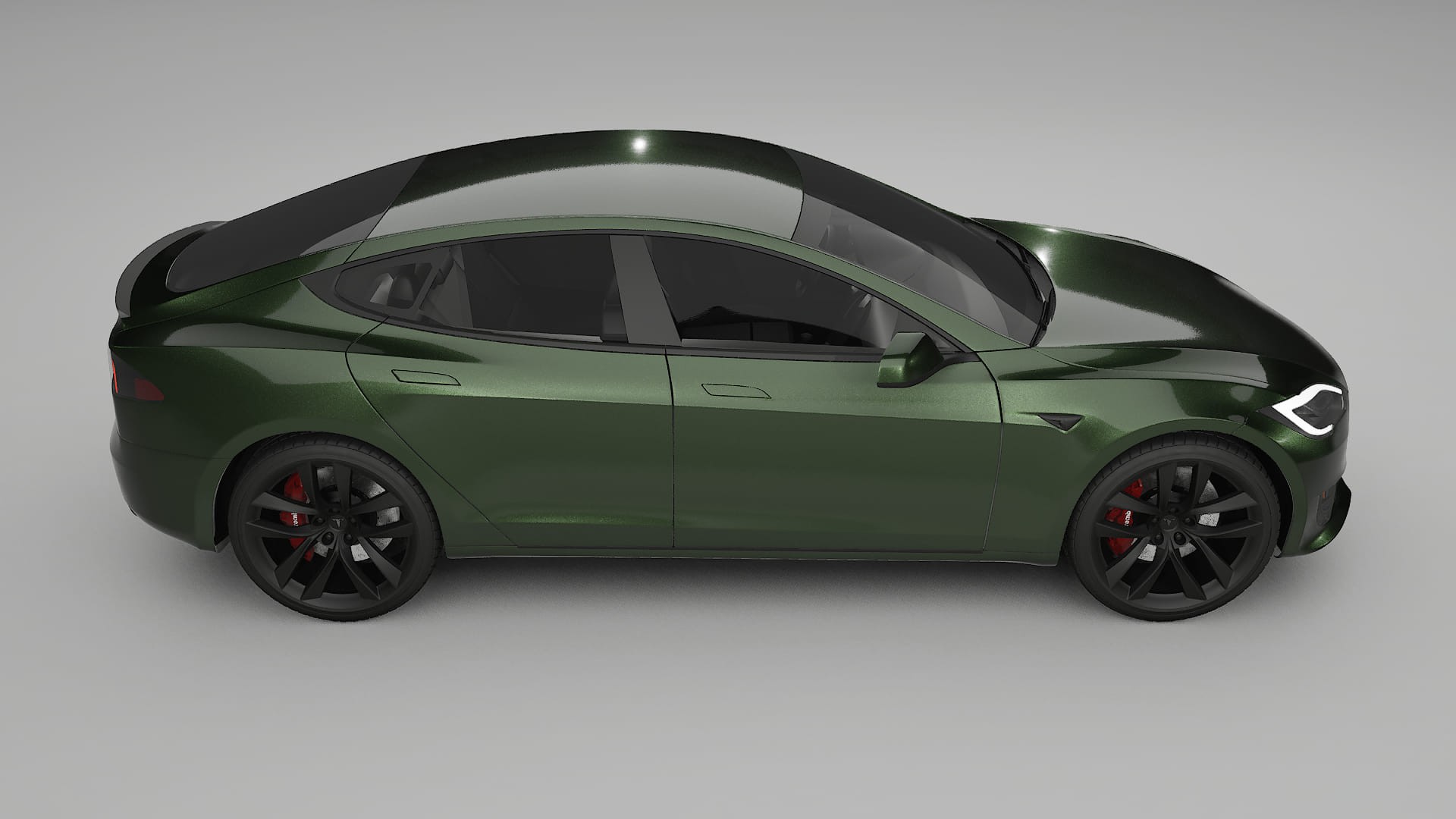 Tesla Model-S Refresh TPU Paint Protection Film | LAGOON Color Change PPF Full Pre-Cut Kit