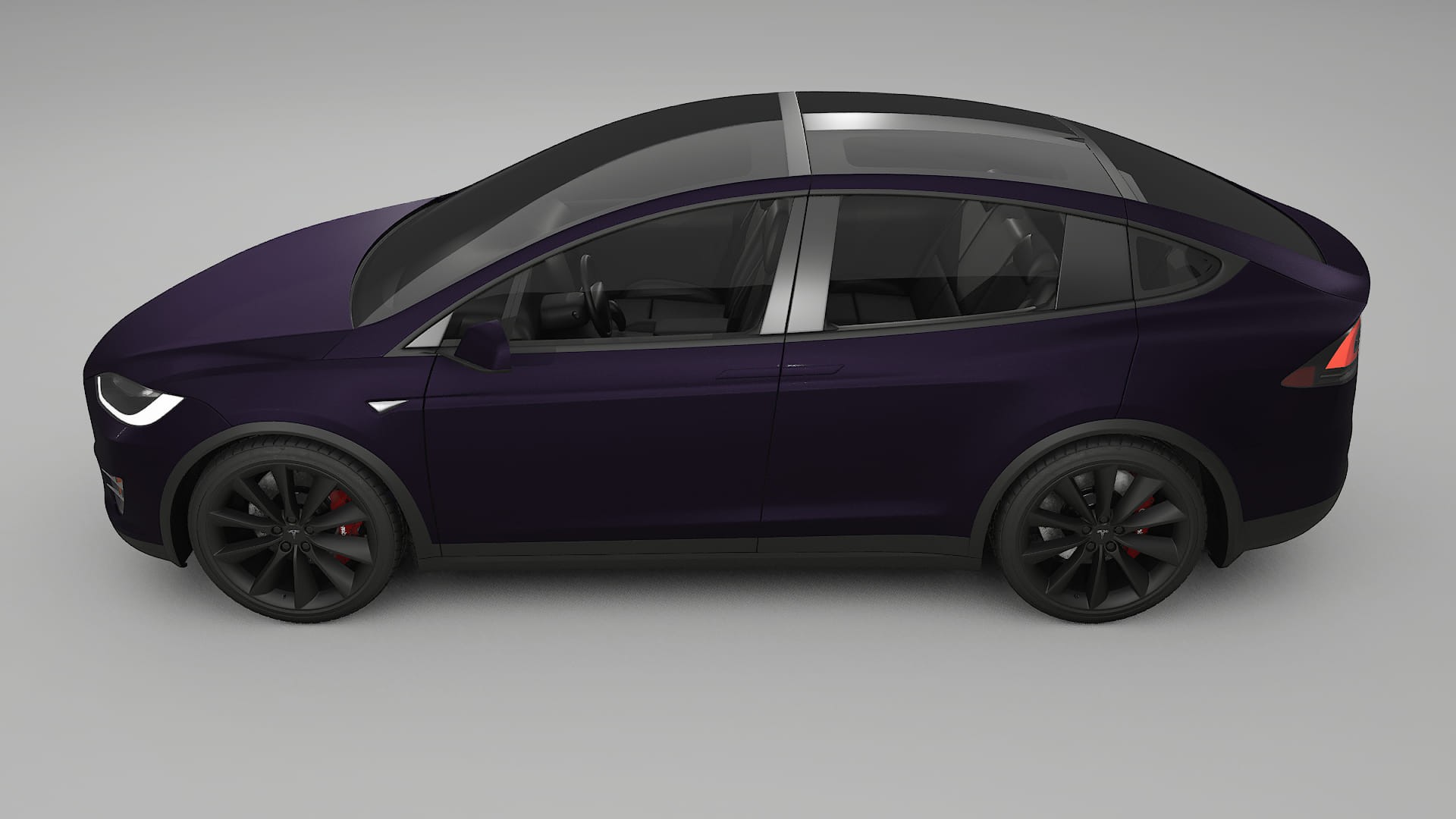 Tesla Model-X TPU Paint Protection Film | VIOLET Color Change PPF Full Pre-Cut Kit