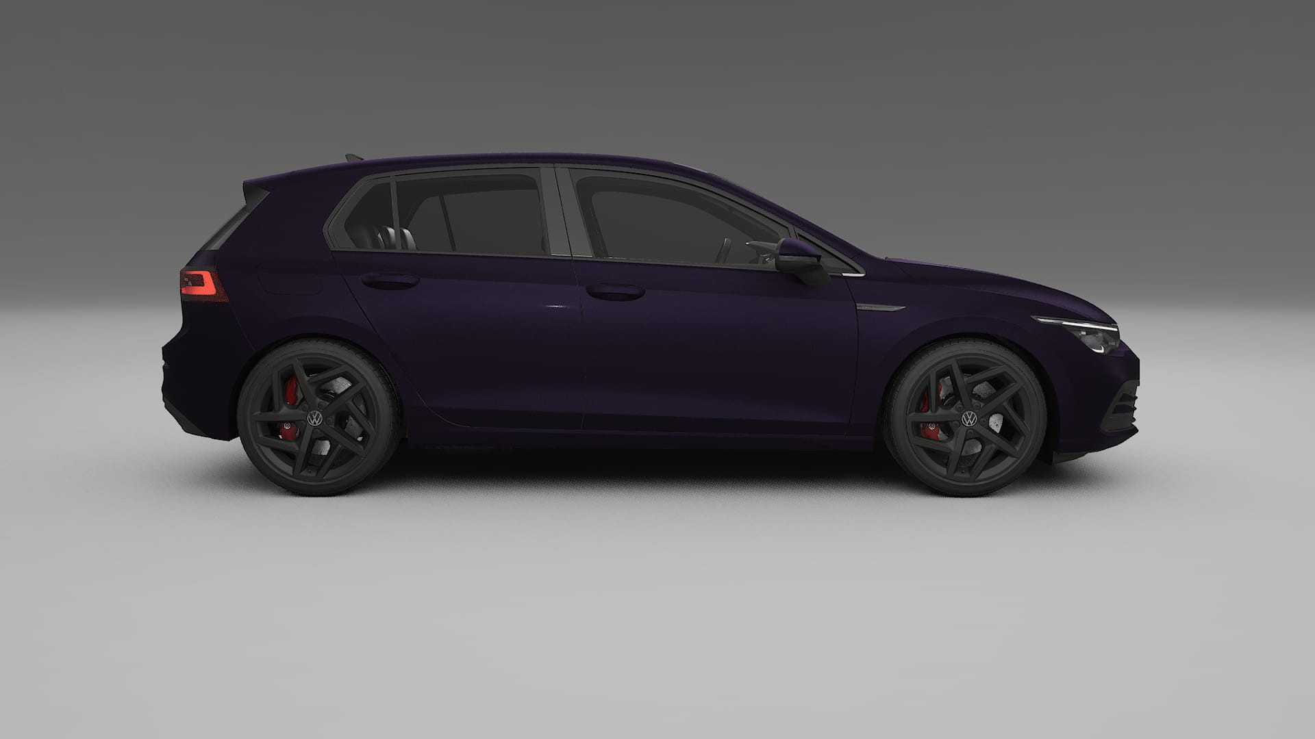 VW Golf Mk8 TPU Paint Protection Film | VIOLET Color Change PPF Full Pre-Cut Kit