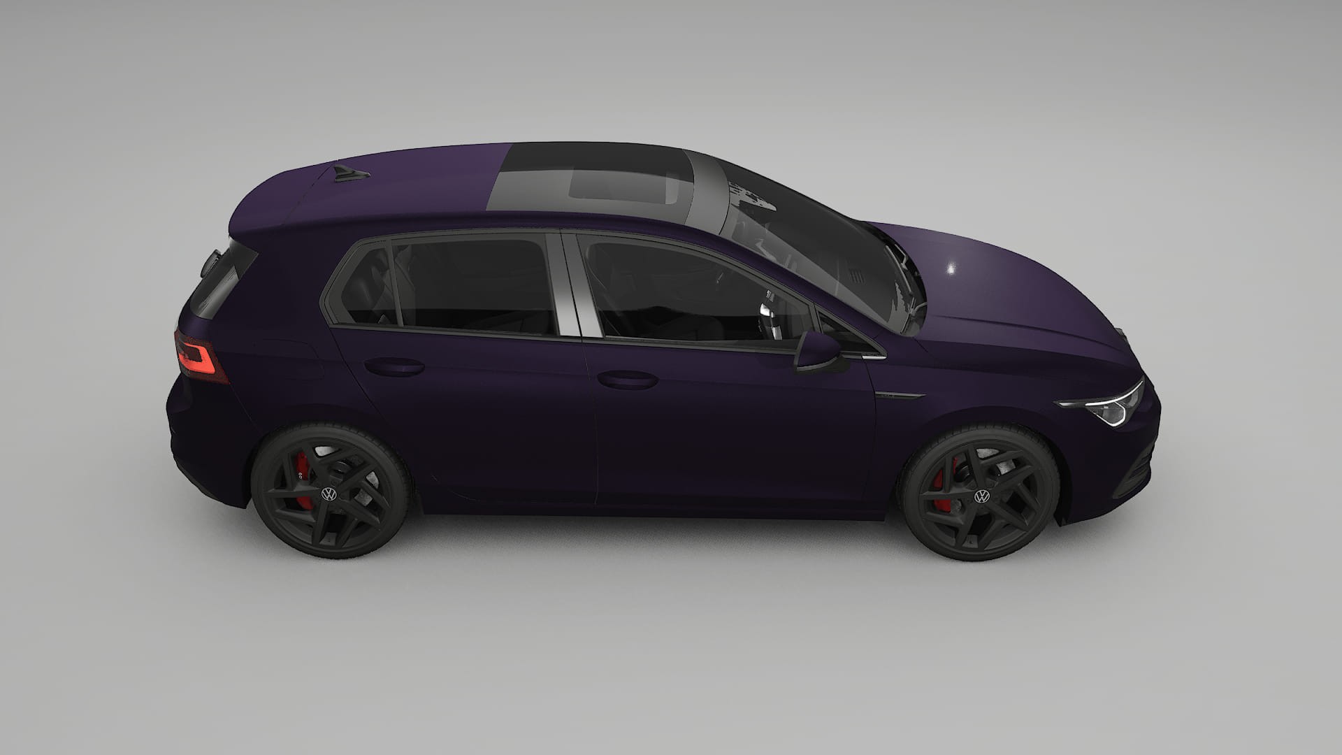 VW Golf Mk8 TPU Paint Protection Film | VIOLET Color Change PPF Full Pre-Cut Kit